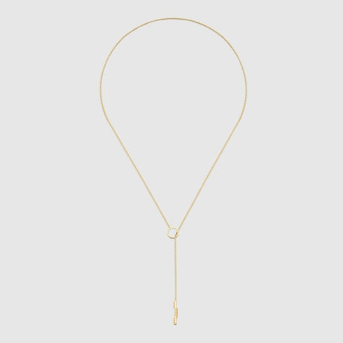 Gucci Link to Love 18k lariat necklace