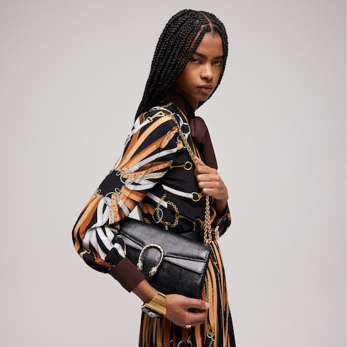 Dionysus lizard medium shoulder bag