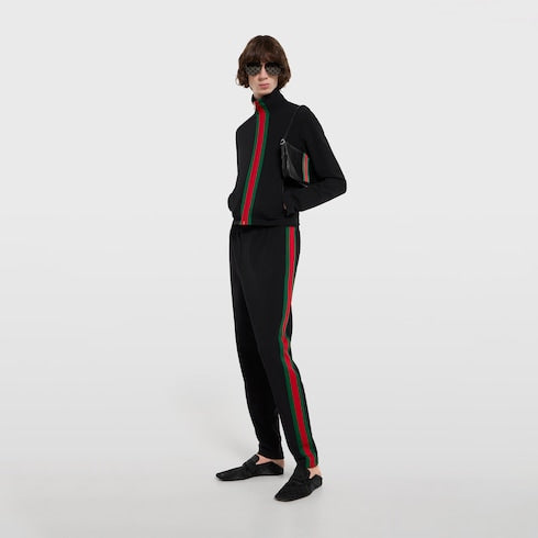 Stretch nylon zip jacket with Web