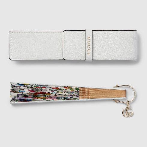 Small Flora print fan