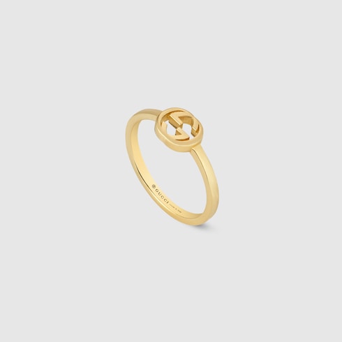 Gucci Interlocking 18k ring