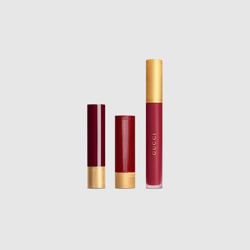 509 Gucci Rosso Ancora lipstick trio gift set