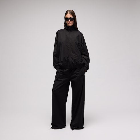 Soft technical twill zip jacket