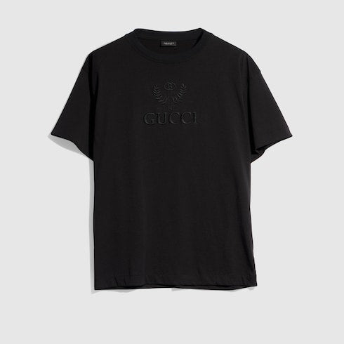 Cotton jersey T-shirt with embroidery