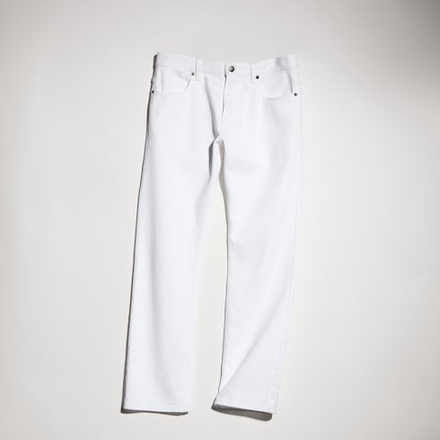 Cotton denim pants