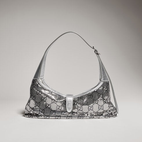 Jackie Slim metallic evening bag