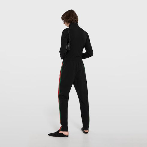 Stretch nylon zip jacket with Web