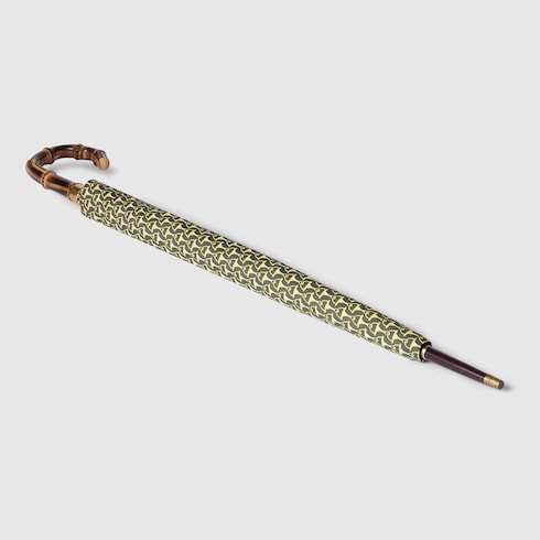 Horsebit print nylon umbrella