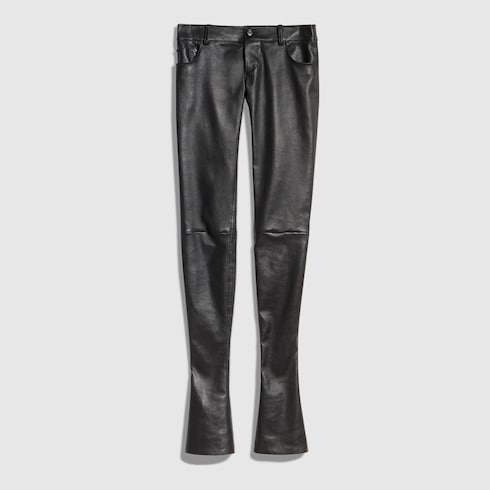 Lightweight stretch leather pants