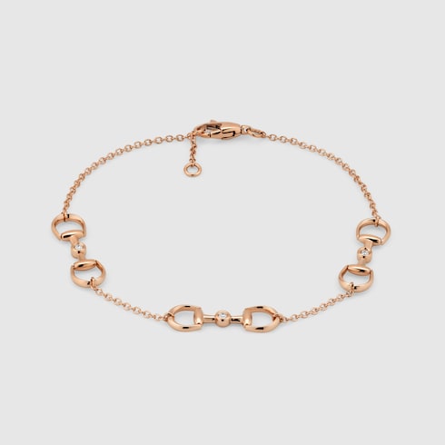 Gucci Horsebit diamond 18k bracelet