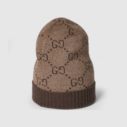 GG cashmere lamé hat