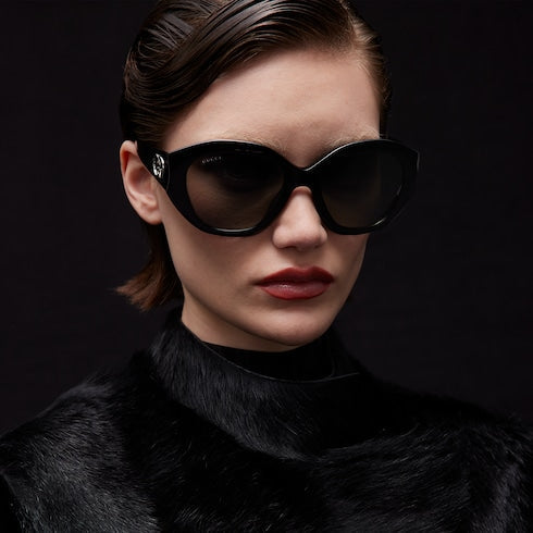 Geometric-frame sunglasses