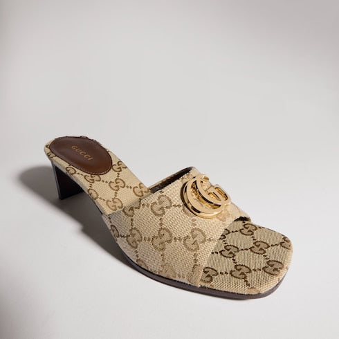 Women's slide sandal with Double G