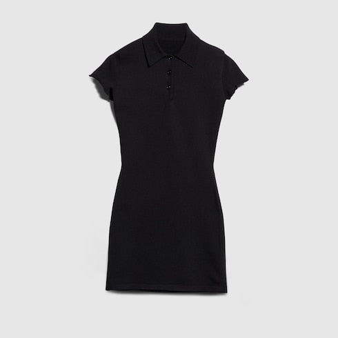Fine stretch silk dress