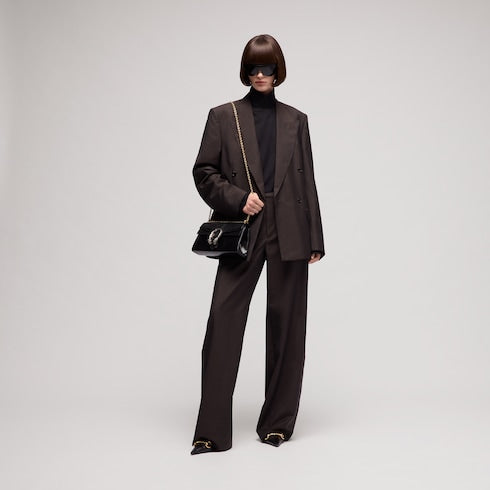 Pinstripe wool mohair pants