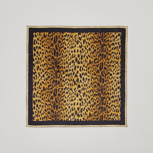 Printed silk twill carré