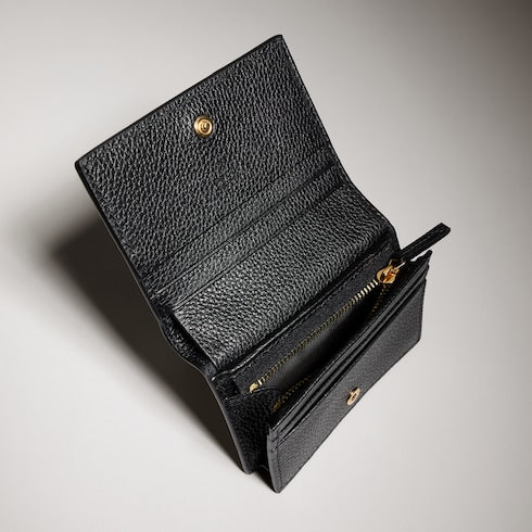 Bi-color GG Marmont card case wallet