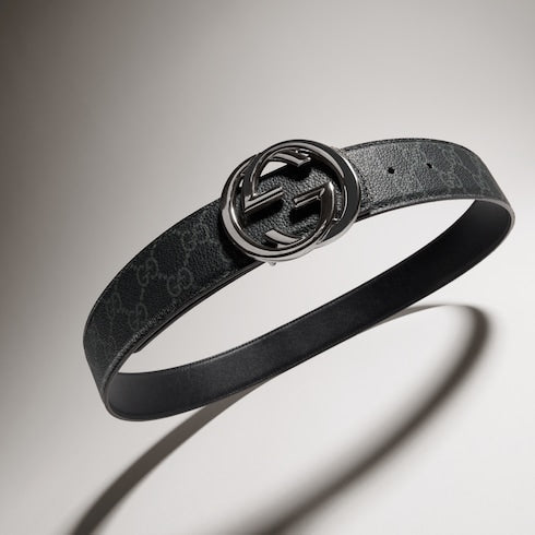 Reversible belt with Interlocking G buckle