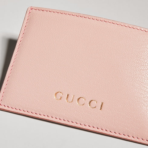 Card case with Gucci lettering