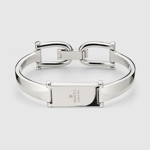 Stirrup motif bangle bracelet