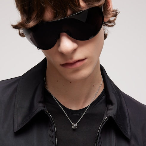 Gucci Interlocking crystal pendant necklace