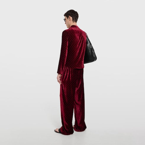 Stretch GG velvet devoré shirt
