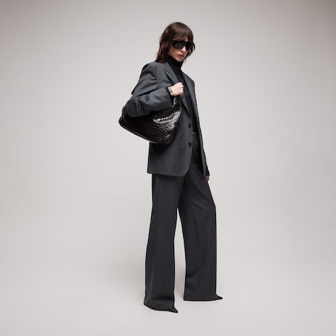 Pinstripe wool mohair pants