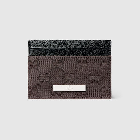 Card case with Gucci plaque