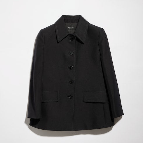 Linen blend caban