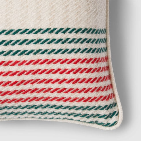 Cashmere jacquard cushion with Web
