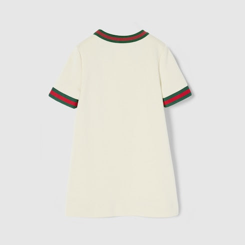 Children's cotton dress with Horsebit