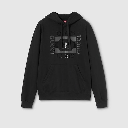 Cotton jersey sweatshirt with print