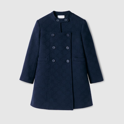 Children's GG wool coat