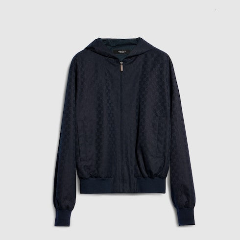 GG cotton canvas zip jacket