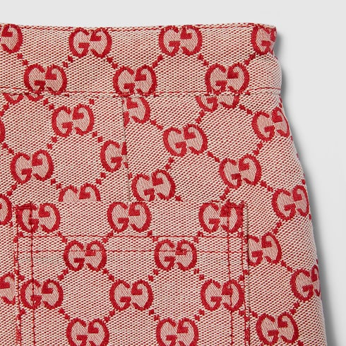 Children's GG canvas shorts