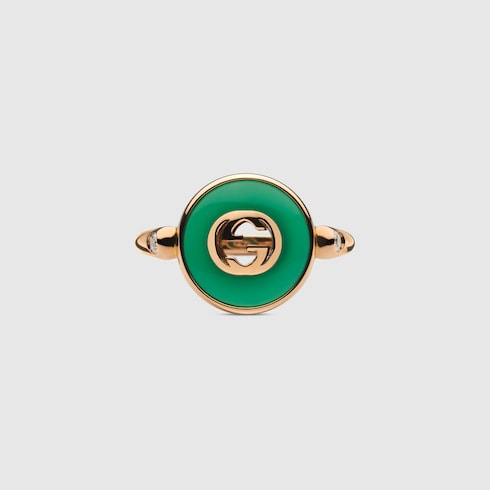 Gucci Interlocking 18k ring