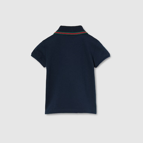 Baby cotton polo shirt with Web