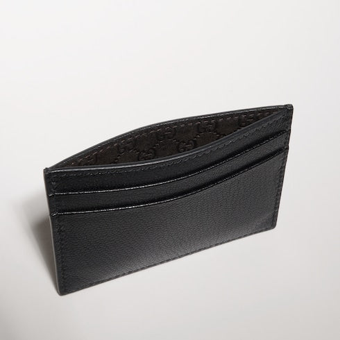 Card case with Gucci lettering