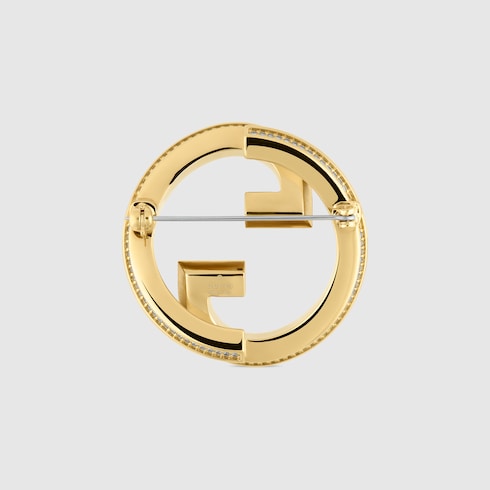 Gucci Blondie crystal brooch