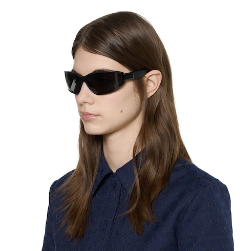 Rectangular frame sunglasses