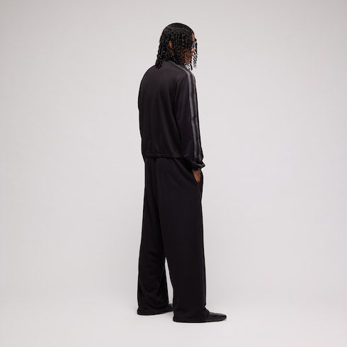 Cotton jersey zip jacket with muted Web