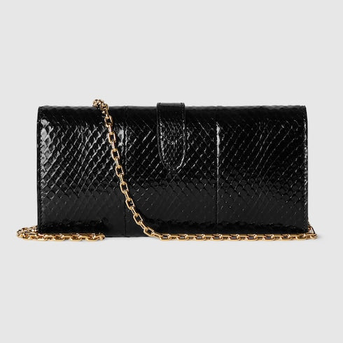 Gucci Jackie anaconda wallet on chain