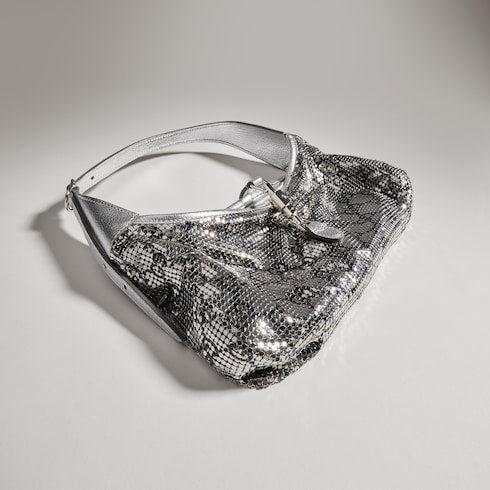 Jackie Slim metallic evening bag