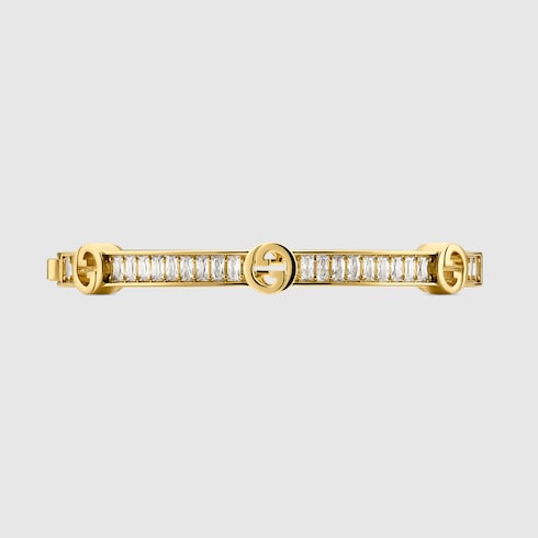 Gucci Blondie crystal bangle bracelet