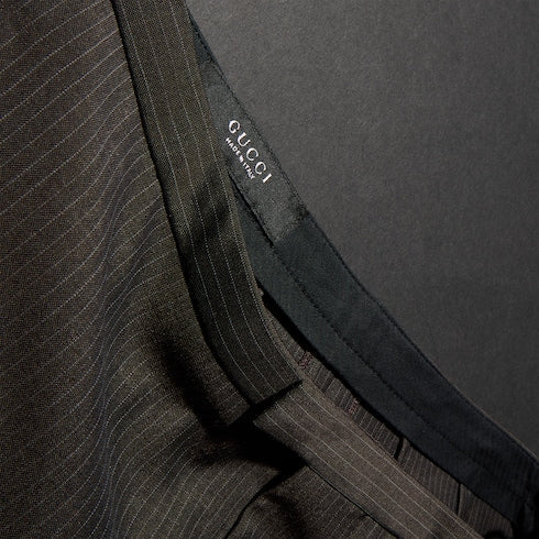Pinstripe wool mohair pants