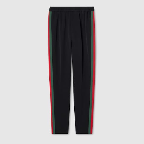 Stretch nylon sportswear pants with Web