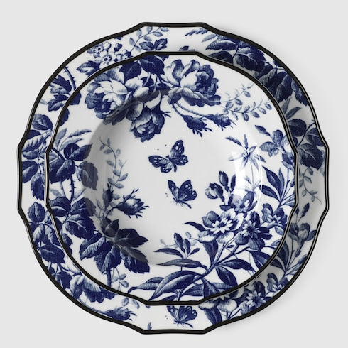 Herbarium rim soup bowl, set of two