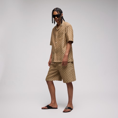 GG Supreme linen shorts