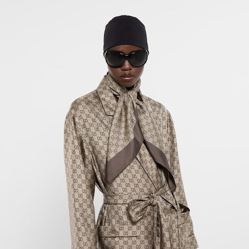 GG silk twill jacquard carré