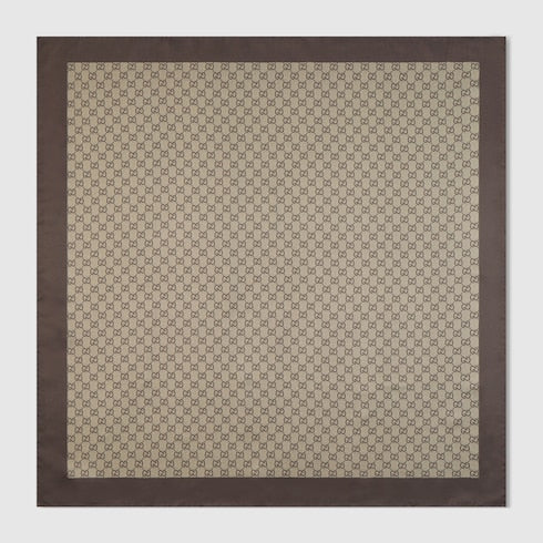 GG silk twill jacquard carré